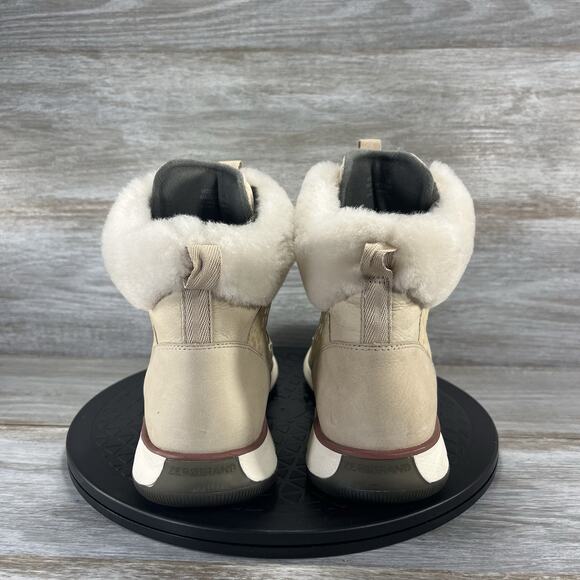 Cole Haan Women’s ZeroGrand Omni Hiker Boot Tan Winter Boots Size 9 - Picture 4 of 10